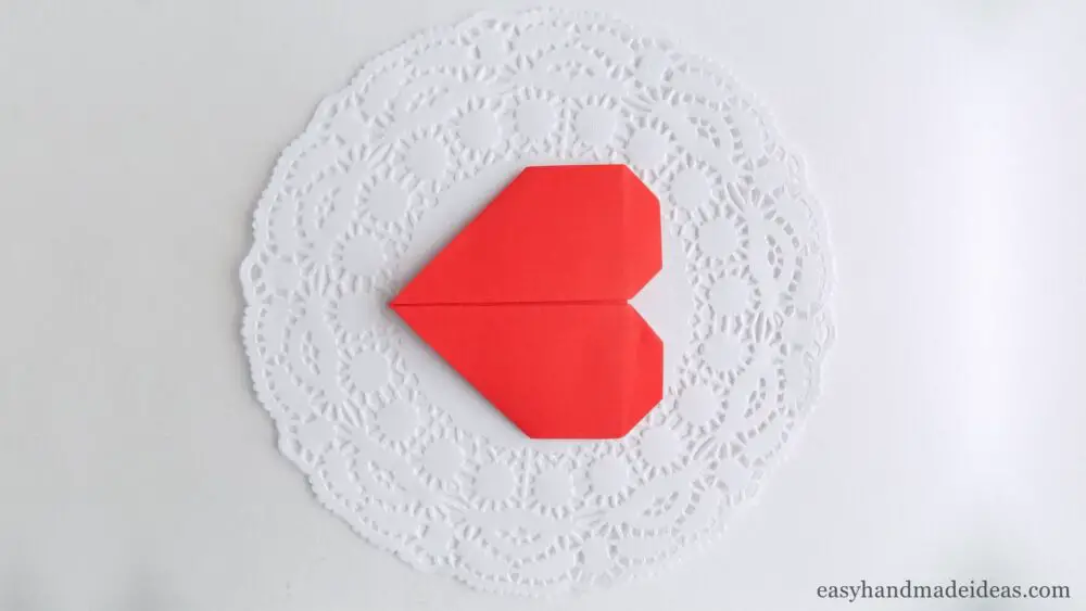 An easy origami heart