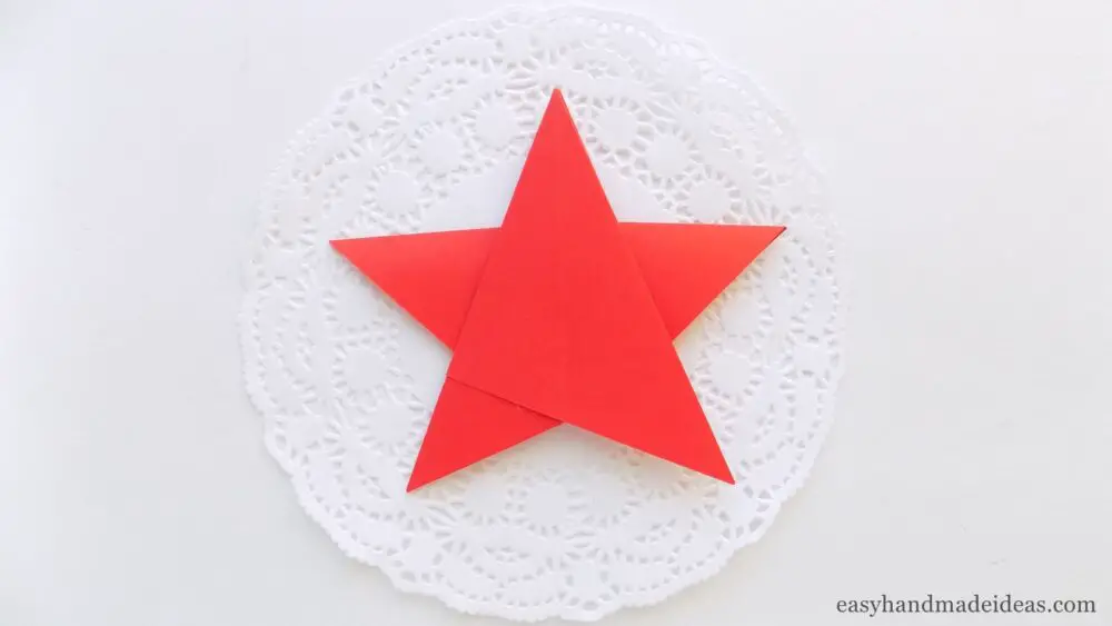 An origami star