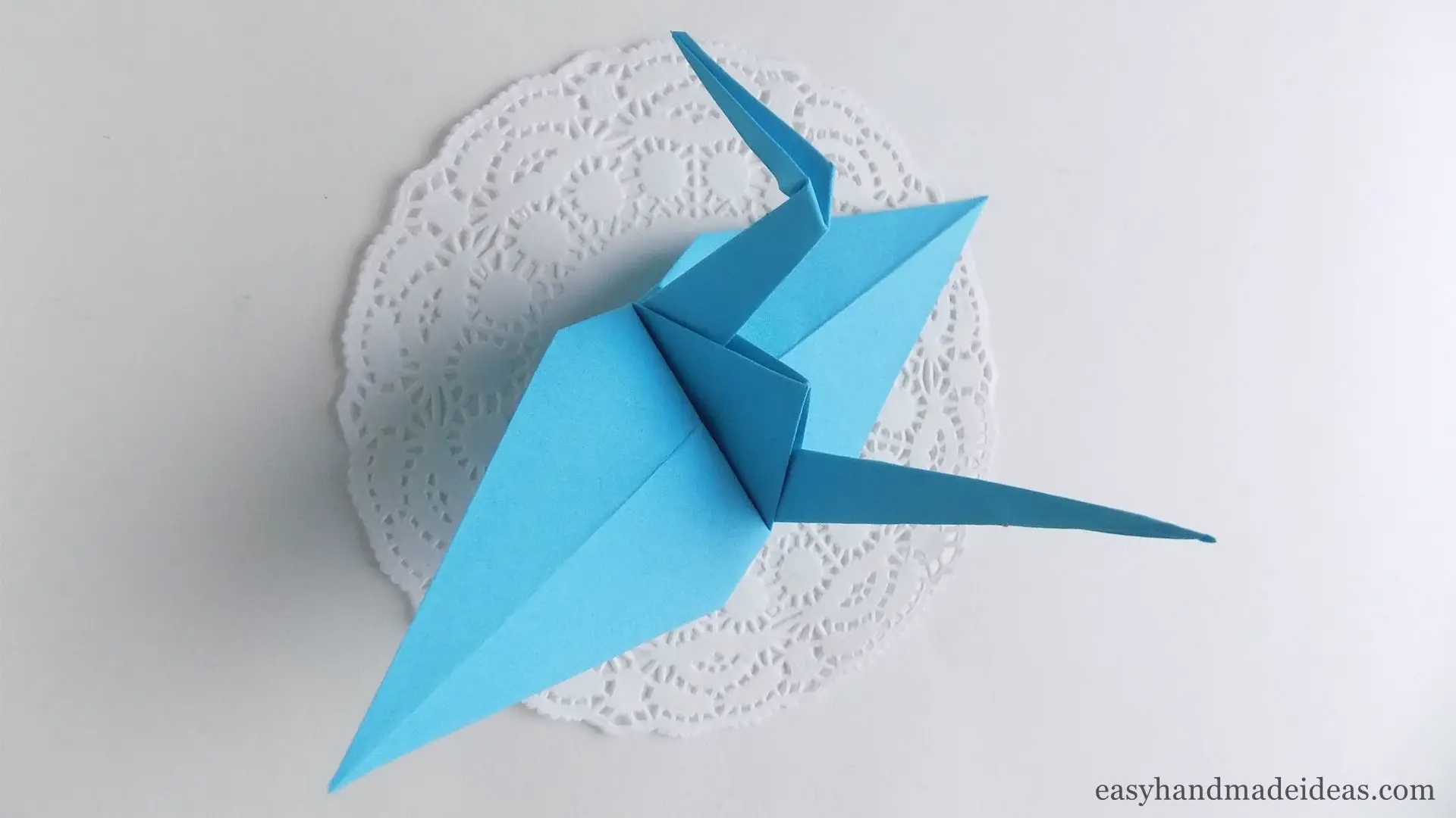 Easy origami crane