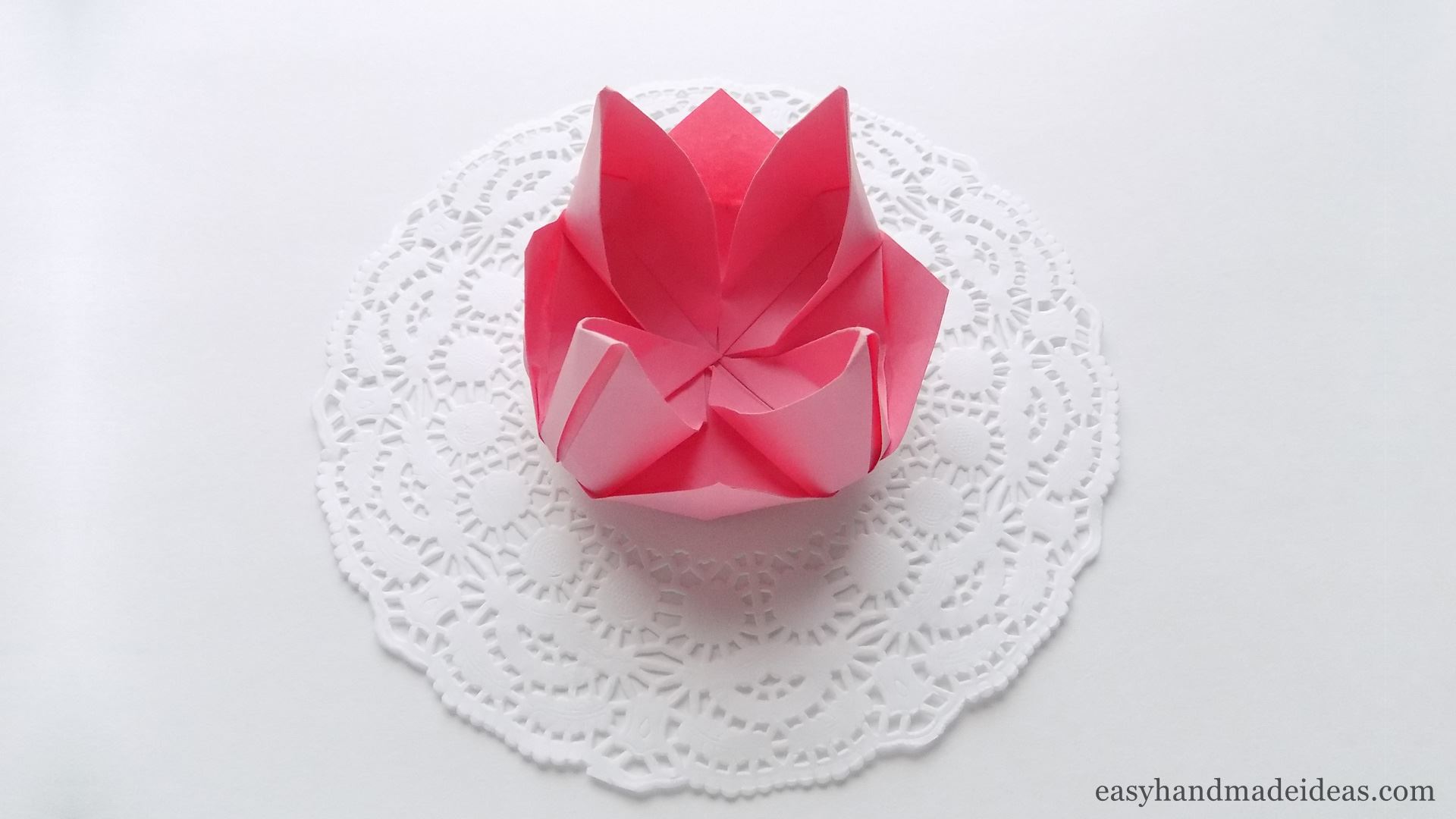 Origami lotus flower