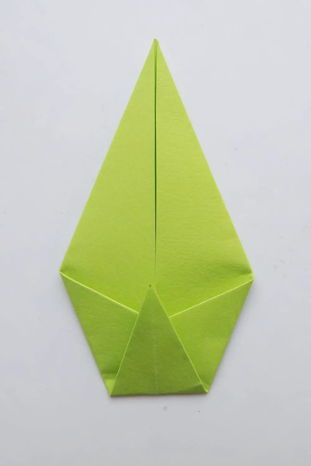 Leaf blank with a folded bottom