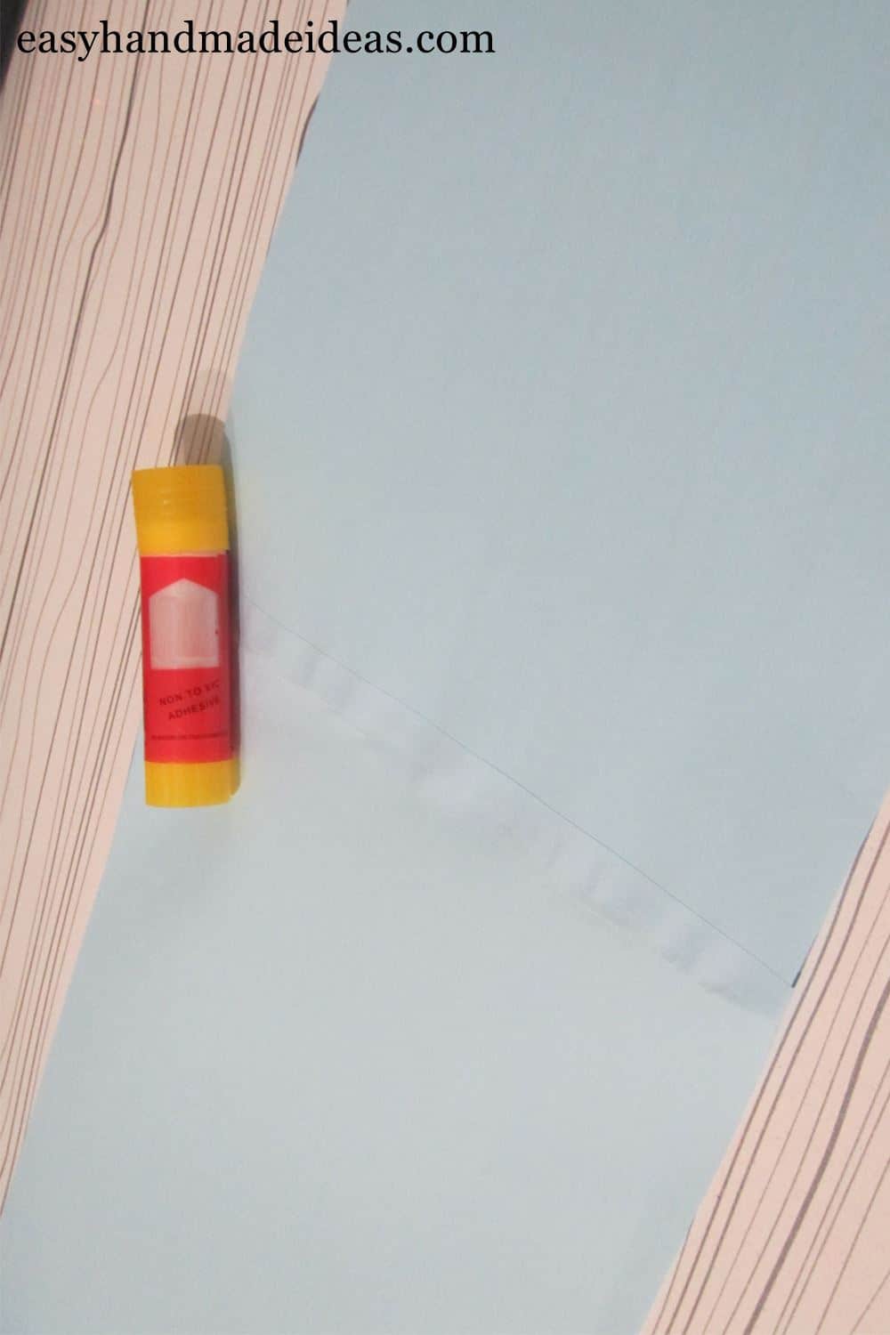 Glue two sheets