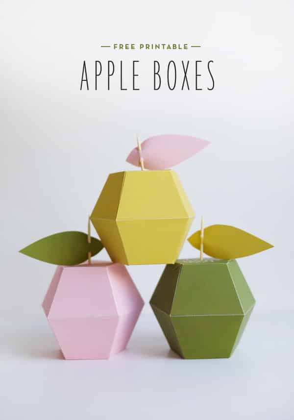 Printable Apple Boxes