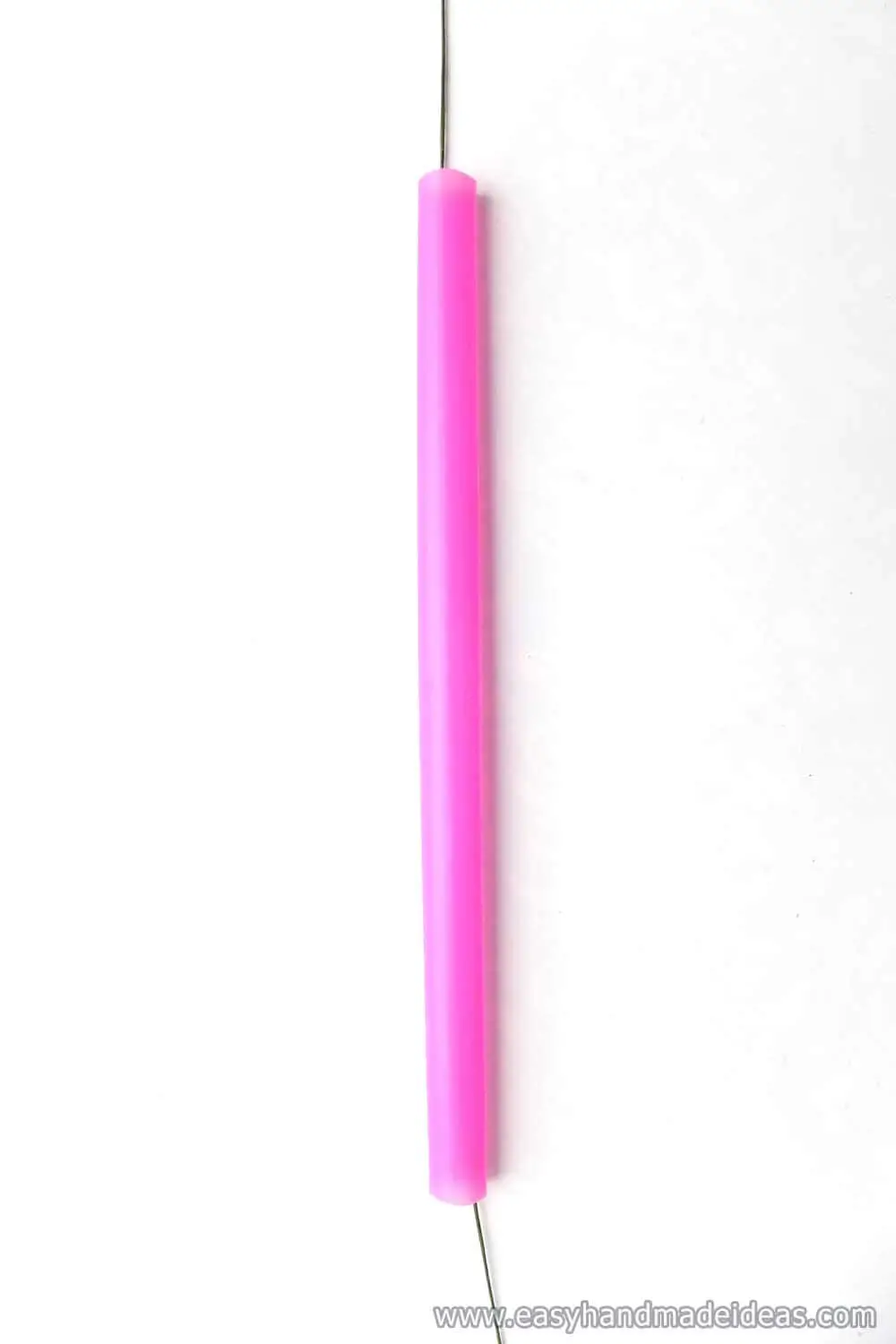 Pink Straw on a Wire
