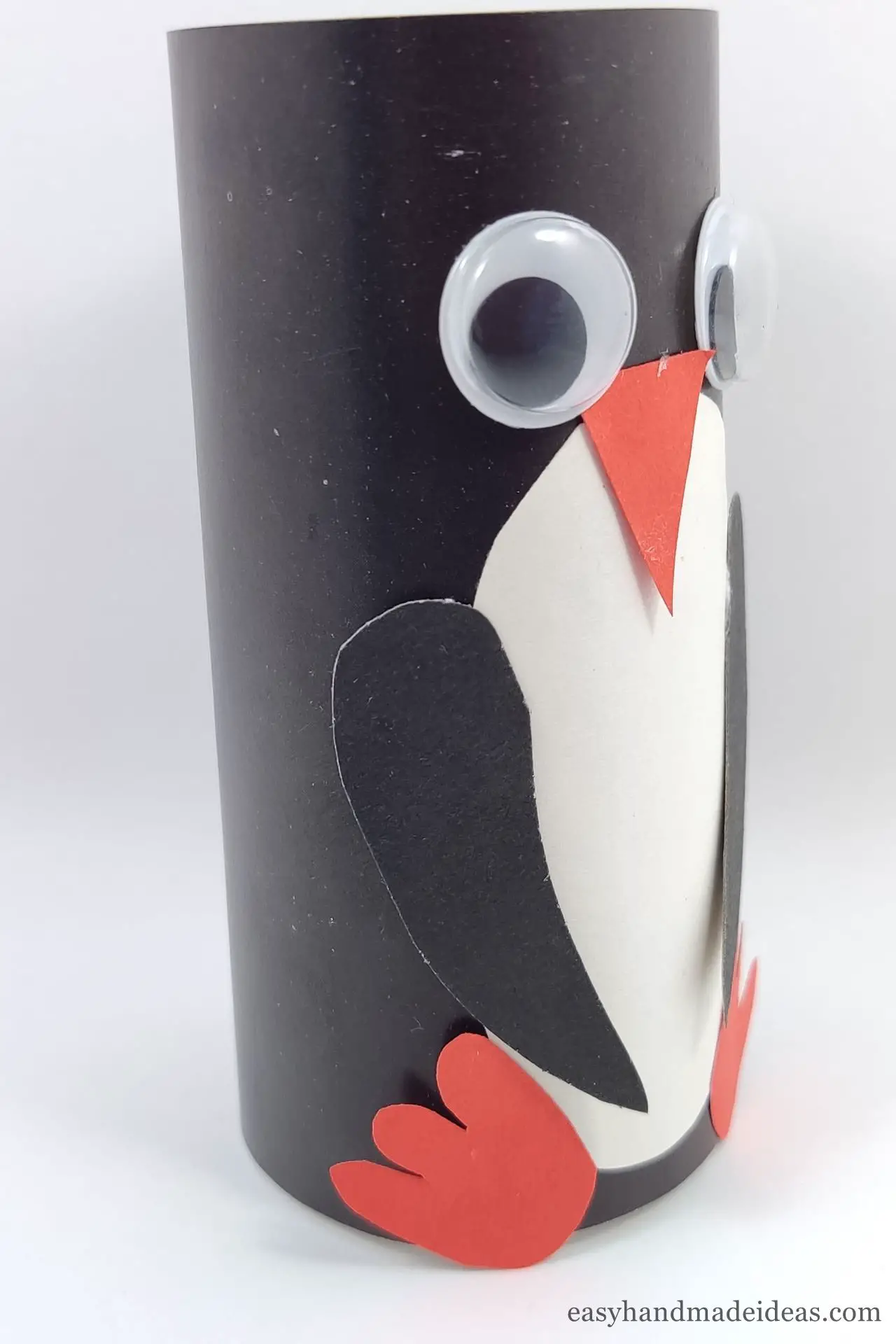A made penguin craft