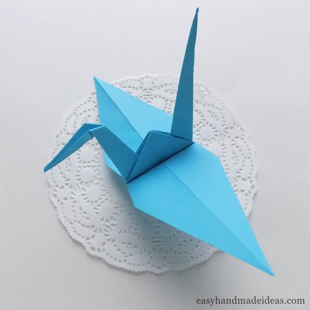 Easy origami crane