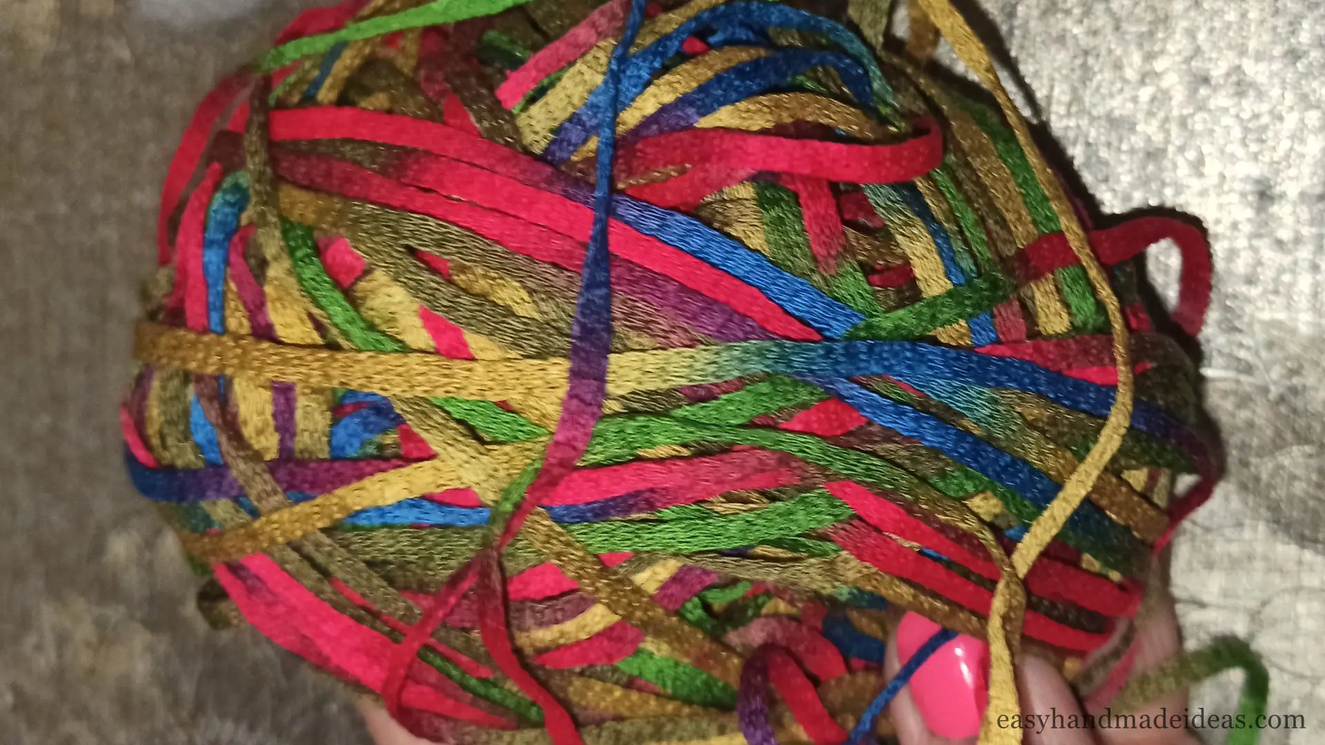 Take some colorful yarn