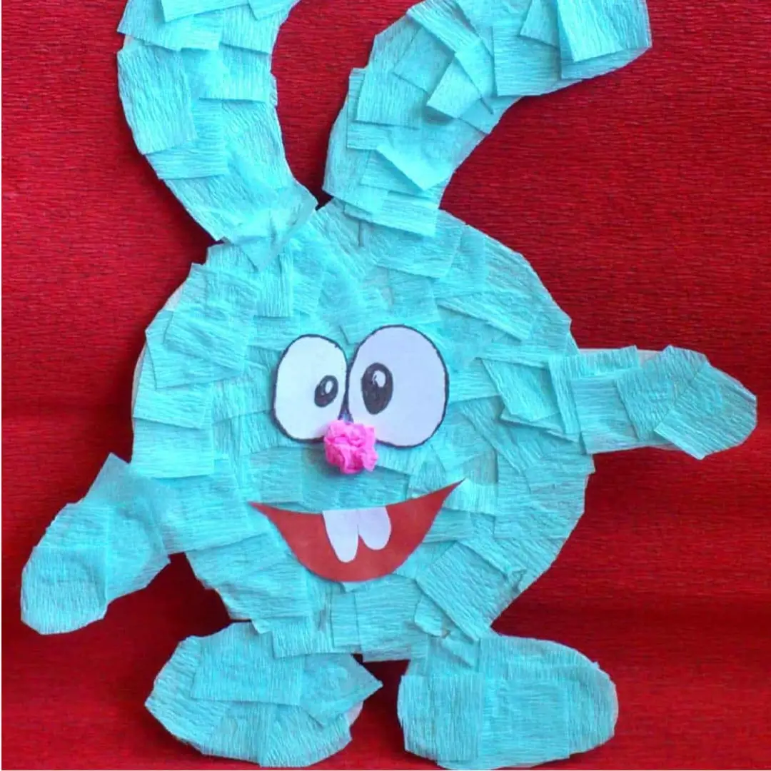 Funny Bunny from Crepe Paper