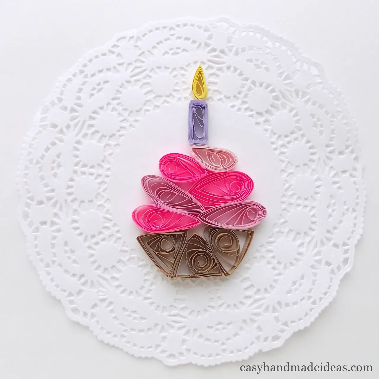 Quilled cake