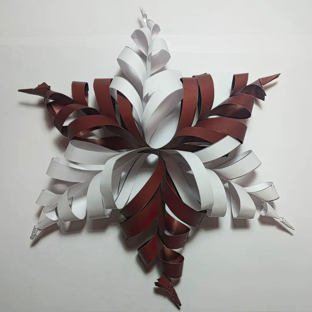 Voluminous paper snowflake